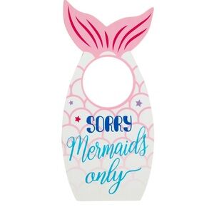 Mermaid Door Hanger, Childrens Door Hanger, room decor